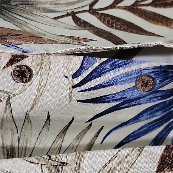 Calypso Joe Men’s Hawaiian Short Sleeve Button Front Shirt Size Med - Picture 5 of 10